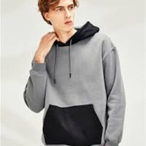 Across the pond color block hoodie size large